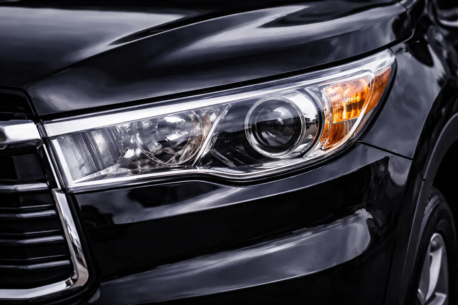 Headlight restoration before service in St Kitts