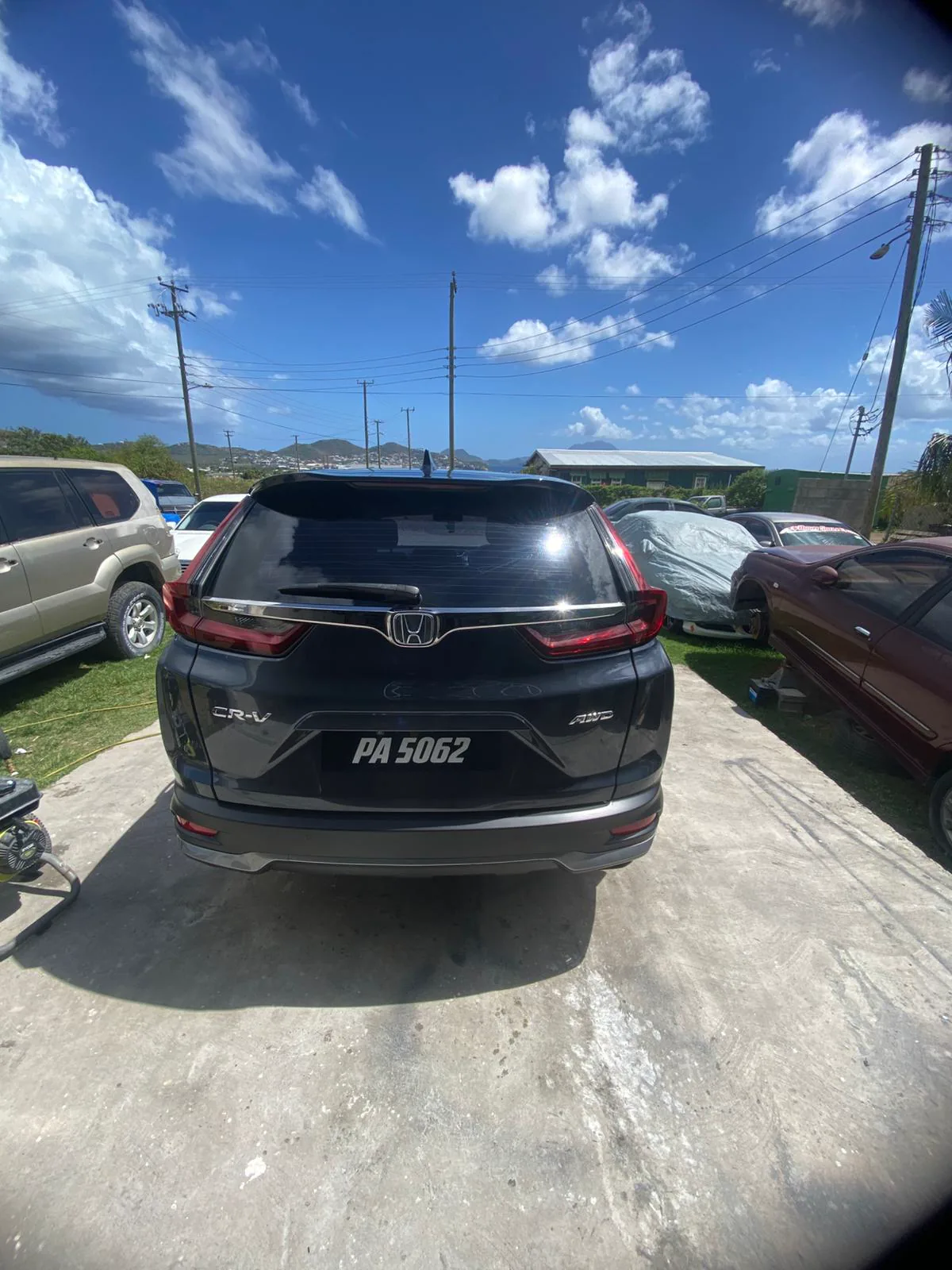 Exterior detailing before service in St Kitts